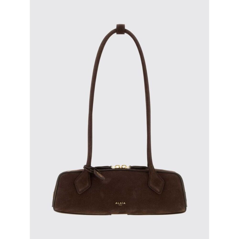 Alai�A Women Le Teckel Nubuck Shoulder Bag Alaia With Double Handle